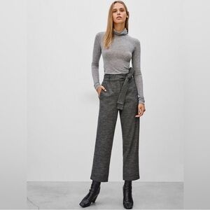Wilfred Wool Cashmere Blend Tie Front Crop Trouser Pants Size 0
